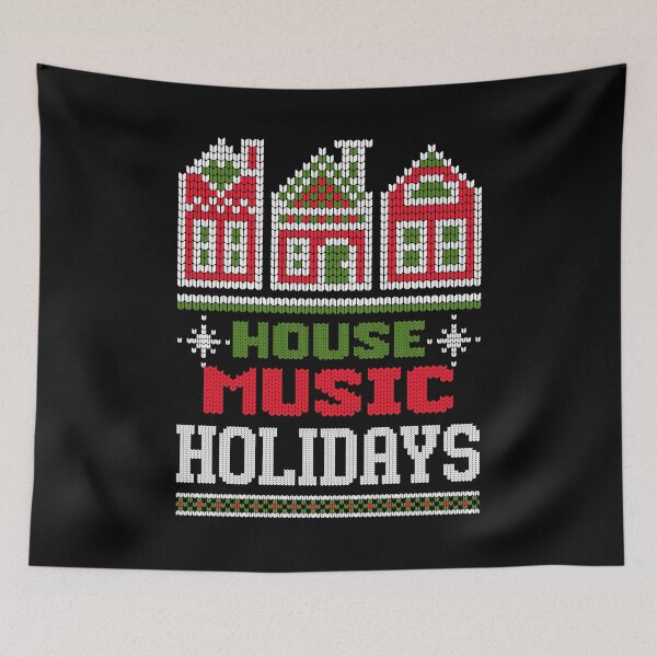 Item preview, HOUSE MUSIC  - Holiday Season (White)  designed and sold by Discothreadz.