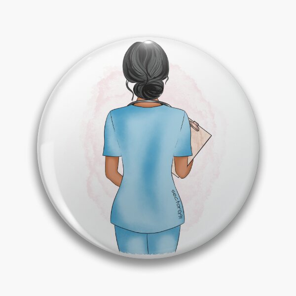 Item preview, Nurse In Scrubs black designed and sold by Sector-G91.
