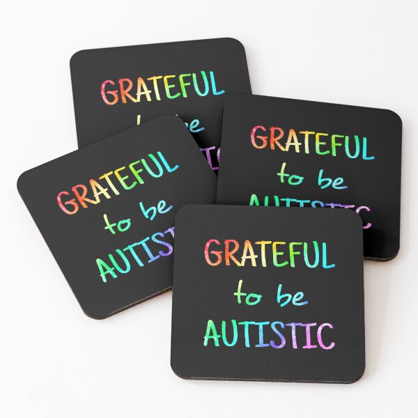 Item preview, Grateful To Be Autistic - Autistic Pride Rainbow designed and sold by recoverytree.