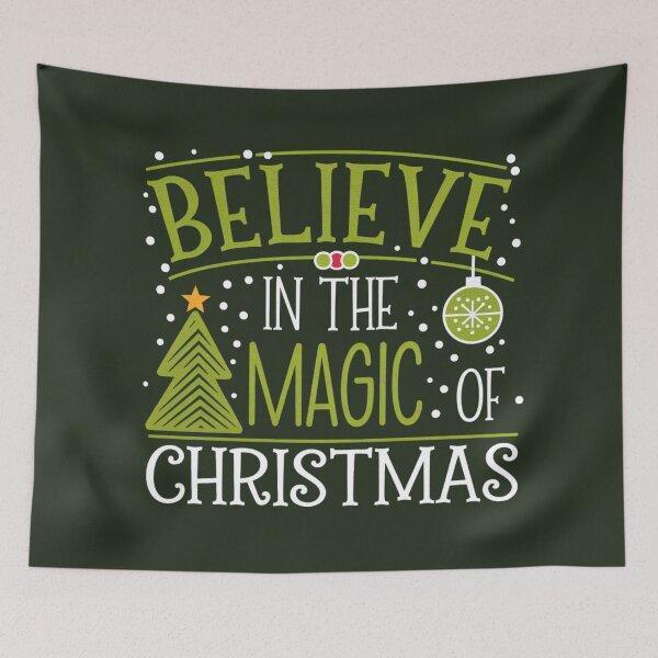 Item preview, Belive in the magic of Christmas -  Cute text design with Christmas tree. designed and sold by SaraSumi.