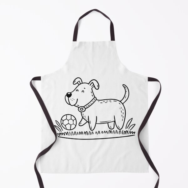 Item preview, Dog playing with a ball in a grass field designed and sold by rasagamastore.