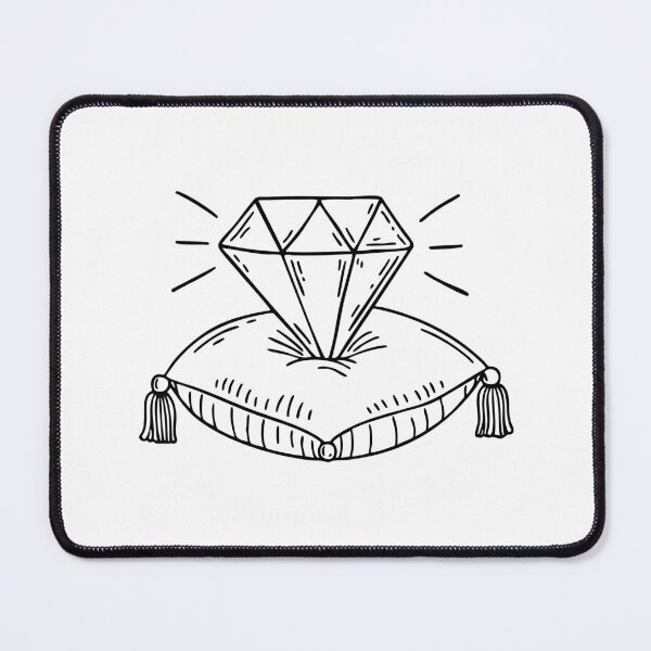 Item preview, Diamond sparkling on a jewelry cushion designed and sold by rasagamastore.