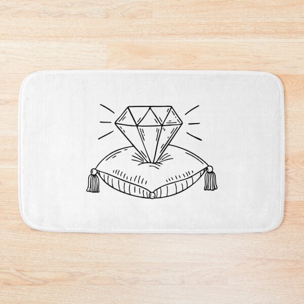 Item preview, Diamond sparkling on a jewelry cushion designed and sold by rasagamastore.