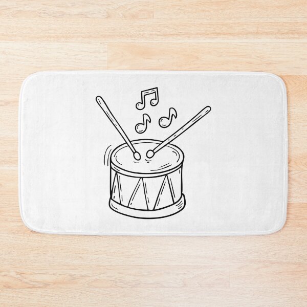 Item preview, Drum stick with musical notes floating above it designed and sold by rasagamastore.