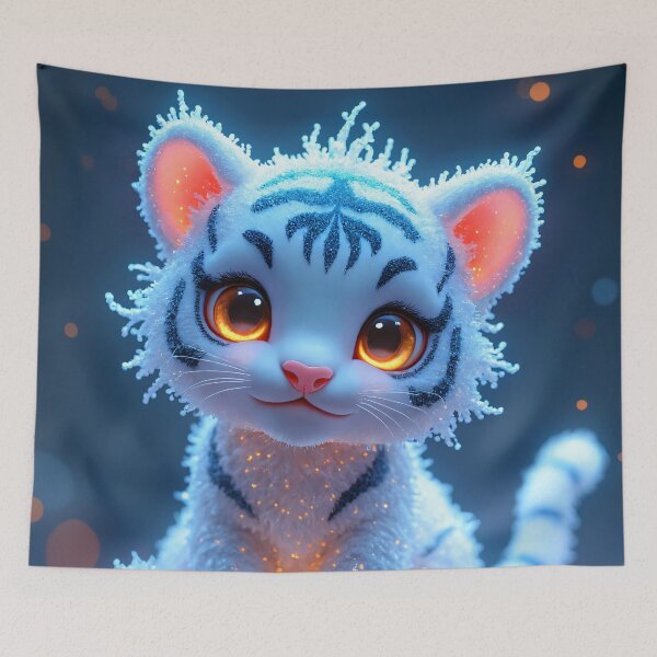 Item preview, Cute Baby White Tiger designed and sold by TheArtOfPat.