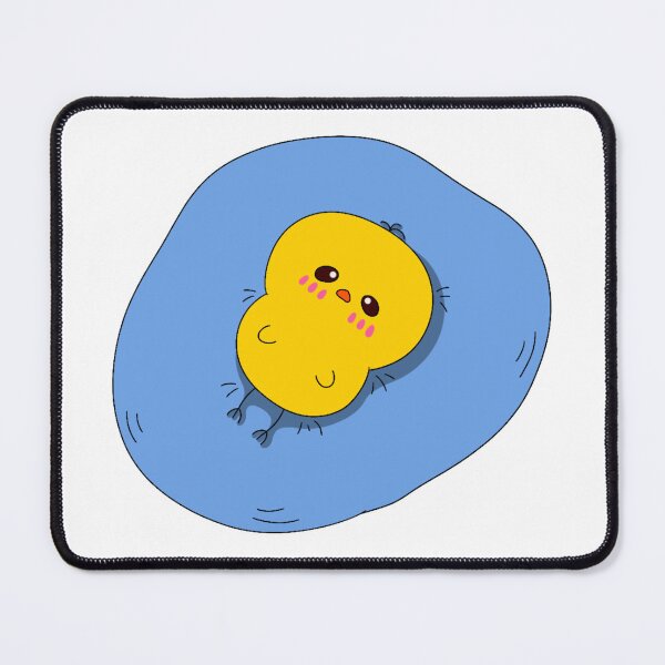 Item preview, Unmotivated chick relaxing on a cushion designed and sold by Demeka-chan.