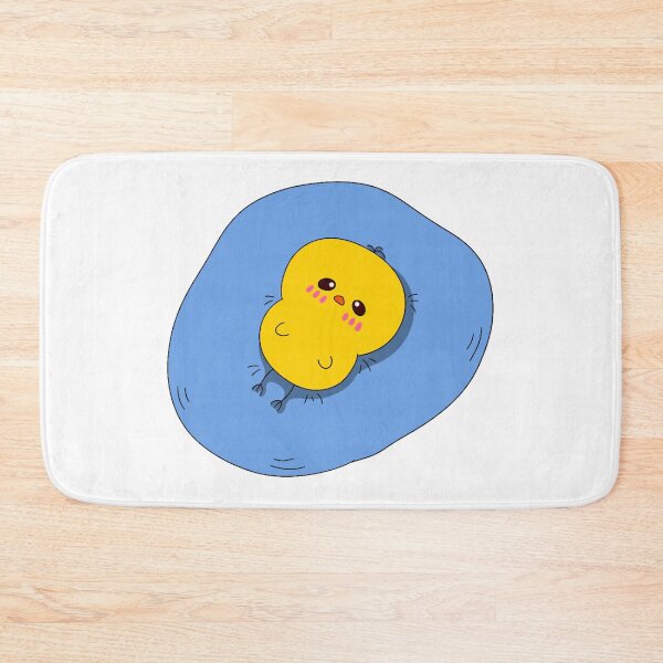 Item preview, Unmotivated chick relaxing on a cushion designed and sold by Demeka-chan.