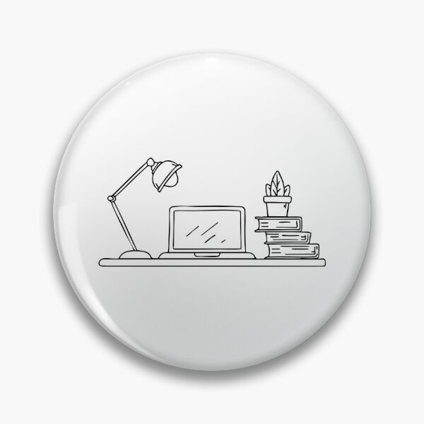 Item preview, Desk with books and a laptop designed and sold by rasagamastore.