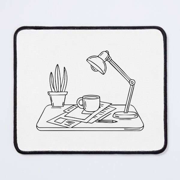 Item preview, Desk covered with scattered papers and a coffee mug designed and sold by rasagamastore.