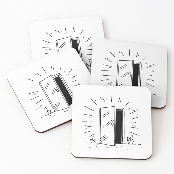 Item preview, Door slightly open with light shining through designed and sold by rasagamastore.