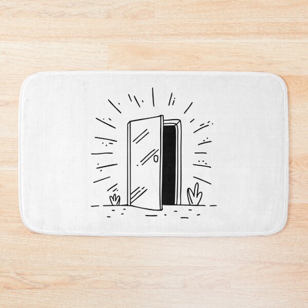 Item preview, Door slightly open with light shining through designed and sold by rasagamastore.