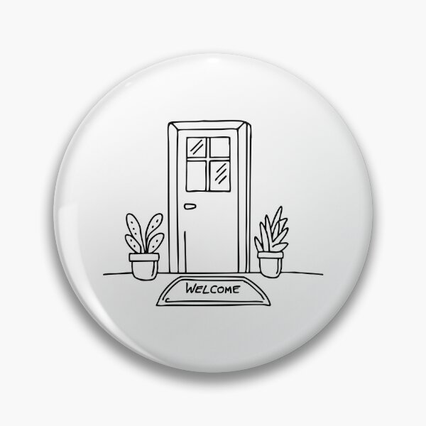 Item preview, Door with a welcome mat designed and sold by rasagamastore.