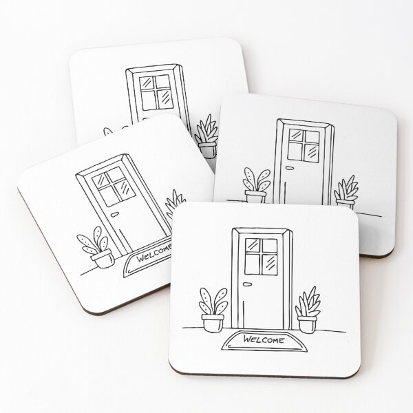 Item preview, Door with a welcome mat designed and sold by rasagamastore.