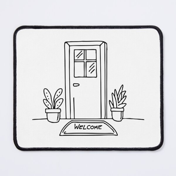 Item preview, Door with a welcome mat designed and sold by rasagamastore.