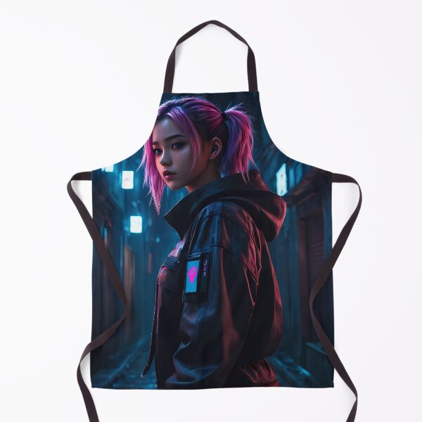 Item preview, Girl in a Dark Cyberpunk Street designed and sold by papi1998.