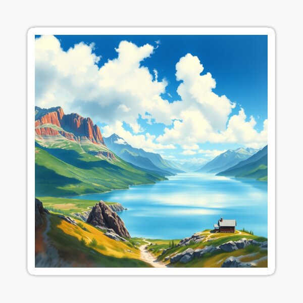 Item preview, Landscape of a Mountainous Area. designed and sold by Azrabi.