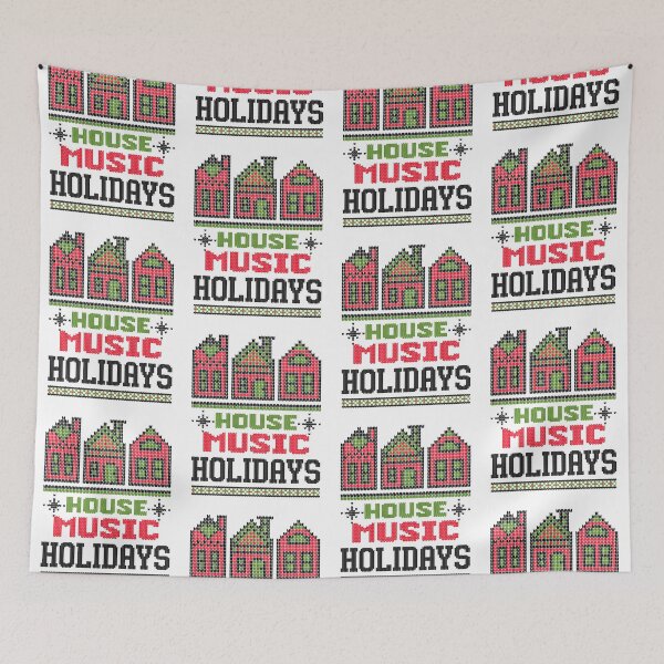Item preview, HOUSE MUSIC  - Holiday Season (Black)  designed and sold by Discothreadz.