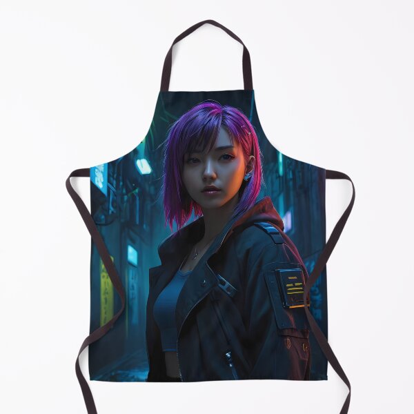 Item preview, Girl in a Dark Cyberpunk Street designed and sold by papi1998.