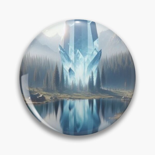 Item preview, A Mystical Lake With A Giant Crystal Rising From The Center.  designed and sold by IrsathThaslima.