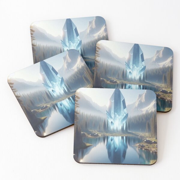 Item preview, A Mystical Lake With A Giant Crystal Rising From The Center.  designed and sold by IrsathThaslima.