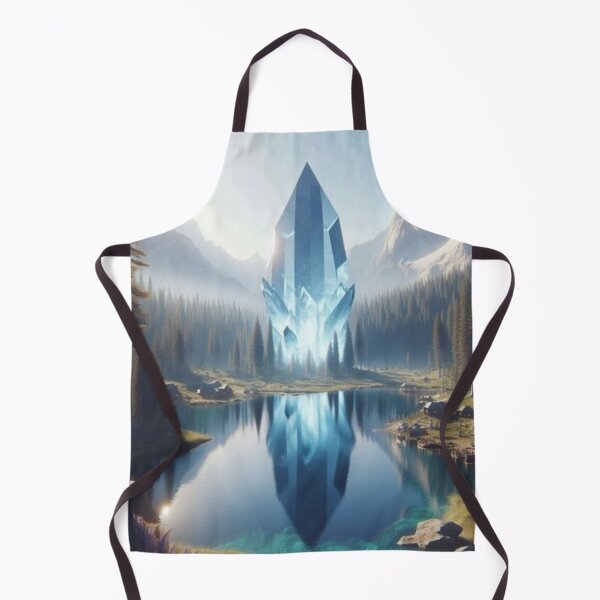 Item preview, A Mystical Lake With A Giant Crystal Rising From The Center. designed and sold by IrsathThaslima.