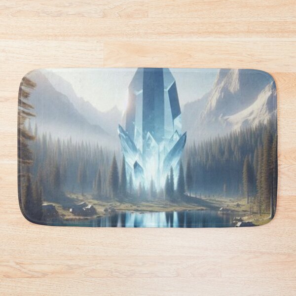 Item preview, A Mystical Lake With A Giant Crystal Rising From The Center.  designed and sold by IrsathThaslima.