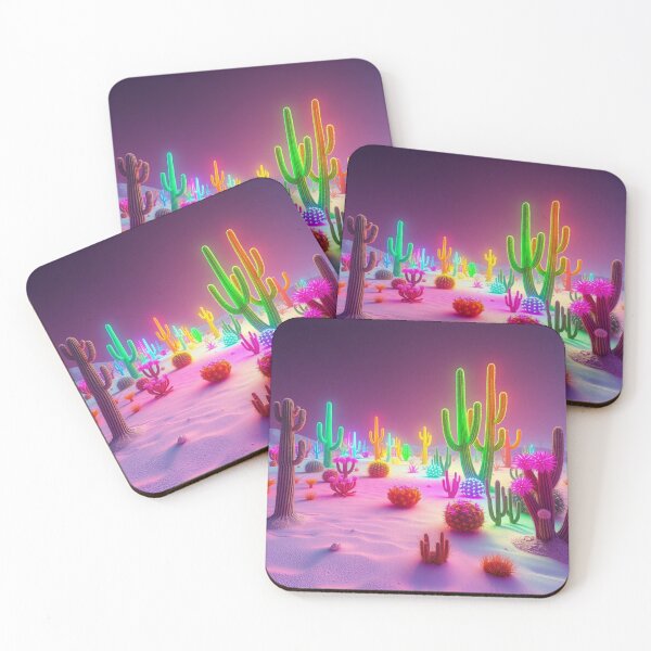 Item preview, Neon Cacti in the Desert designed and sold by Azrabi.