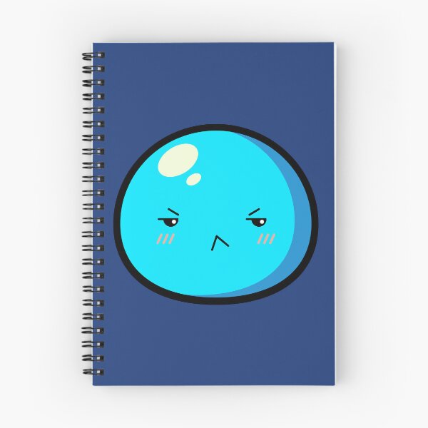 Item preview, Cute Kawaii Blue Slime Face Illustration designed and sold by Kubala Designs.