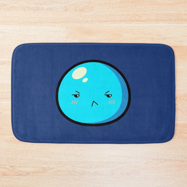 Item preview, Cute Kawaii Blue Slime Face Illustration designed and sold by Kubala Designs.