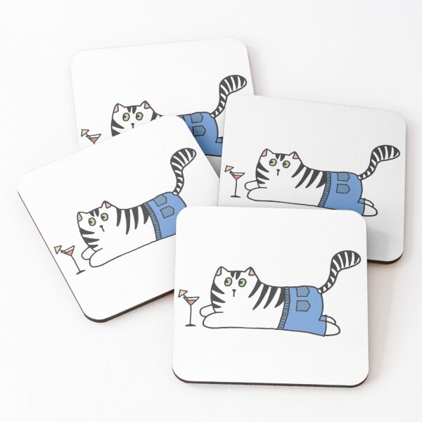 Item preview, Stripy cat with pants designed and sold by Timbonator.