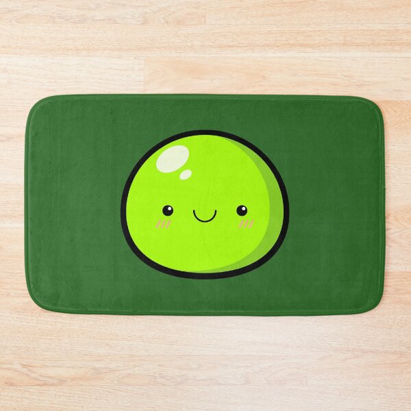 Item preview, Cute Kawaii Green Slime Face Illustration designed and sold by Kubala Designs.