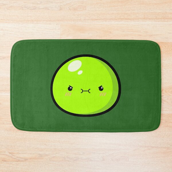 Item preview, Cute Kawaii Green Slime Face Illustration designed and sold by Kubala Designs.
