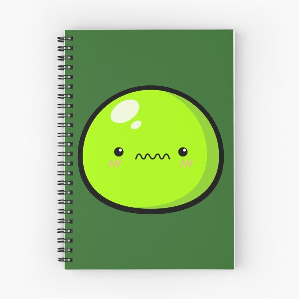 Item preview, Cute Kawaii Green Slime Face Illustration designed and sold by Kubala Designs.