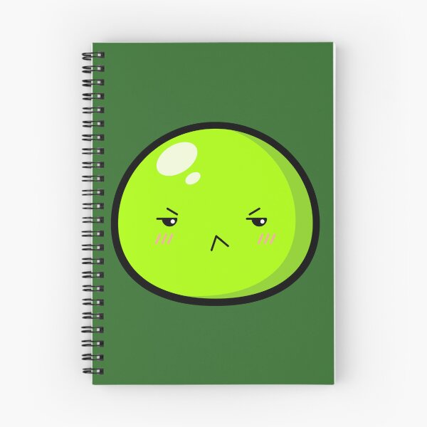 Item preview, Cute Kawaii Green Slime Face Illustration designed and sold by Kubala Designs.