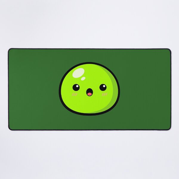 Item preview, Cute Kawaii Green Slime Face Illustration designed and sold by Kubala Designs.