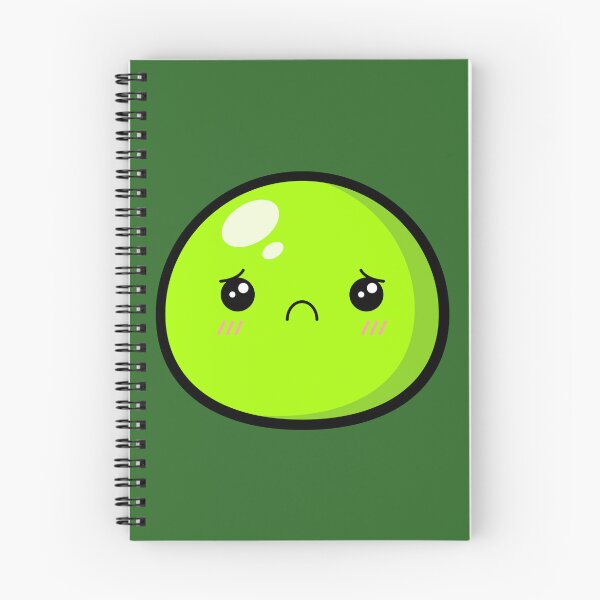 Item preview, Cute Kawaii Green Slime Face Illustration designed and sold by Kubala Designs.
