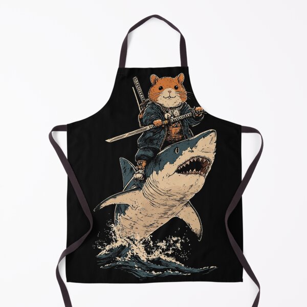 Item preview, Ninja Hamster on Shark Funny Samurai Animal Lovers designed and sold by Madine Design.