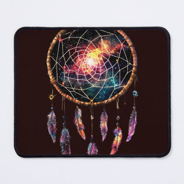 Item preview, Cosmic Dreamcatcher with Neon Feathers designed and sold by PixelReverb.