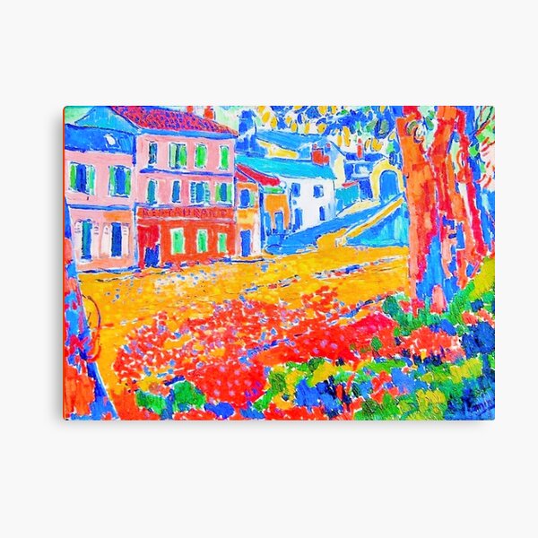 Item preview, Restaurant de la Machine at Bougival by Maurice de Vlaminck ( famous Fauvist painting.)  designed and sold by CristalleLisa.