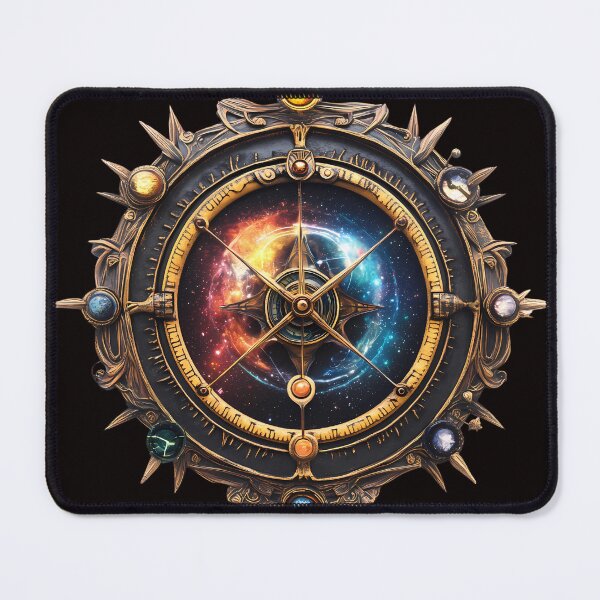 Item preview, Celestial Compass with Cosmic Galaxy Center designed and sold by PixelReverb.