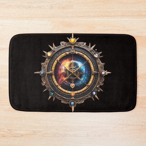 Item preview, Celestial Compass with Cosmic Galaxy Center designed and sold by PixelReverb.