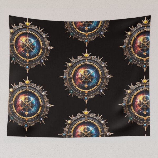 Item preview, Celestial Compass with Cosmic Galaxy Center designed and sold by PixelReverb.