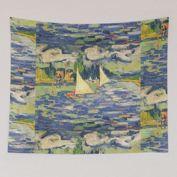 Item preview, Sailboats at Chatou. (A famous fauvism painting by Maurice De Valick. Digitally enhanced by WatermarkNZ Press.) designed and sold by CristalleLisa.