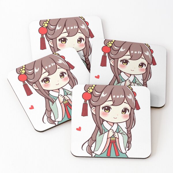 Item preview, Adorable Chibi Girl in Traditional Attire designed and sold by Mido-artister.