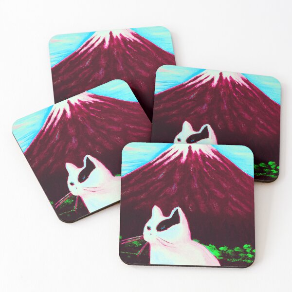 Item preview, A Japan Cat and Fuji Mountain designed and sold by MerryCrown.