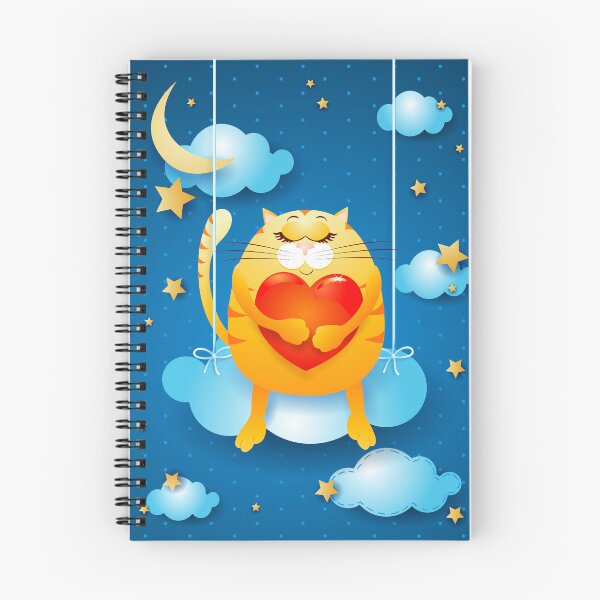 Item preview, Over the clouds, cat in love designed and sold by LuisaVenturoli.