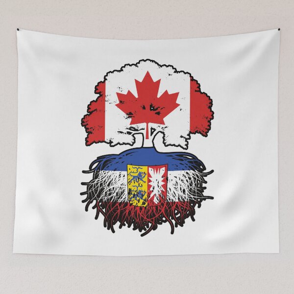 Item preview, Schleswig-Holstein Schleswig-Holsteiner Canadian Canada Tree Roots Flag designed and sold by FlagX.