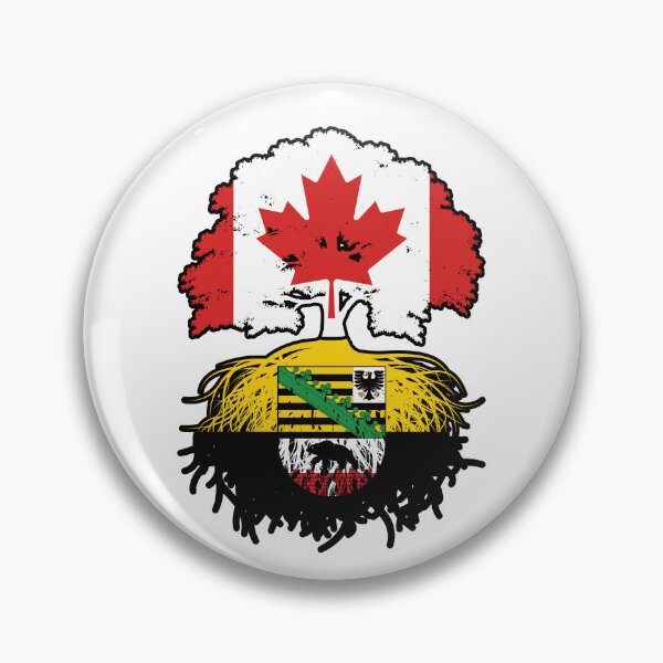 Item preview, Saxony-Anhalt Saxon Canadian Canada Tree Roots Flag designed and sold by FlagX.