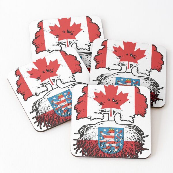 Item preview, Thuringia Thuringian Canadian Canada Tree Roots Flag designed and sold by FlagX.