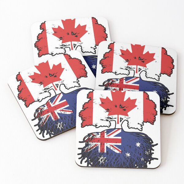 Item preview, Australia Australian Canadian Canada Tree Roots Flag designed and sold by FlagX.